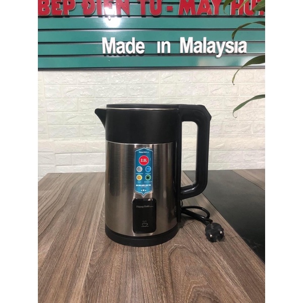 Ấm siêu tốc Inox 2 lớp Happy Gold HG-M26 dung tích 2,5L