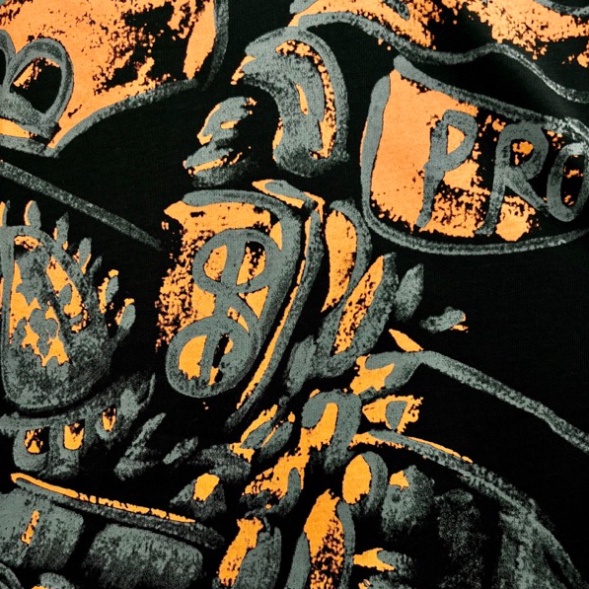 Áo Phông Nam Nữ In Chữ BBR Cổ Phối Hình Ngựa Chiến Cam Xám Loang Sau Lưng Áo Thun Cộc Tay Cho Boy Phố Đi Chơi 2023