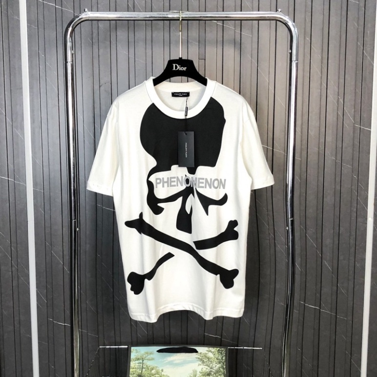 Áo phông nam nữ Premium Cotton in hình xương đầu lâu Phenomenon phong cách đường phố streetwear