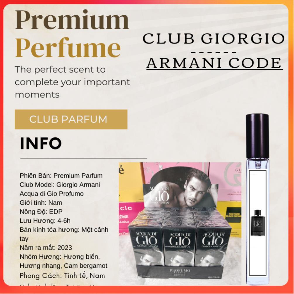 Nước hoa Nam Giorgio Armani  Code - Gio Đen - Gio Trắng  MIOLA PERFUME