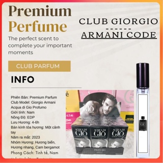 Nước hoa Nam Giorgio Armani  Code - Gio Đen - Gio Trắng  MIOLA PERFUME