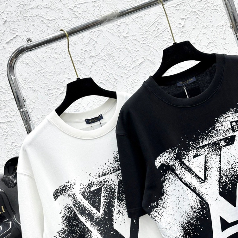 Áo Phông Nam Nữ In Chữ Eo Vì Vạch Loang Chéo Đen Trắng - Áo Cộc Tay Cao Cấp Chất Liệu Cotton Dày Dặn Thời Trang 2023