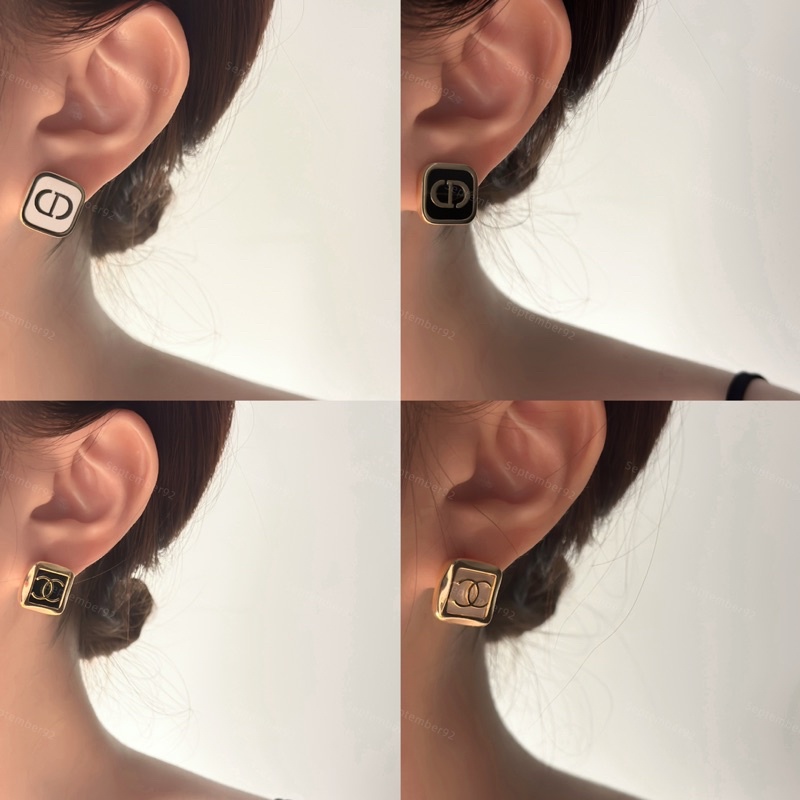 - Khuyên Tai Thương hiệu - Hợp Kim cao cấp mạ vàng 18k