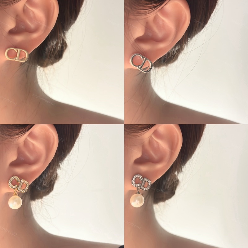 - Khuyên Tai Thương hiệu - Hợp Kim cao cấp mạ vàng 18k