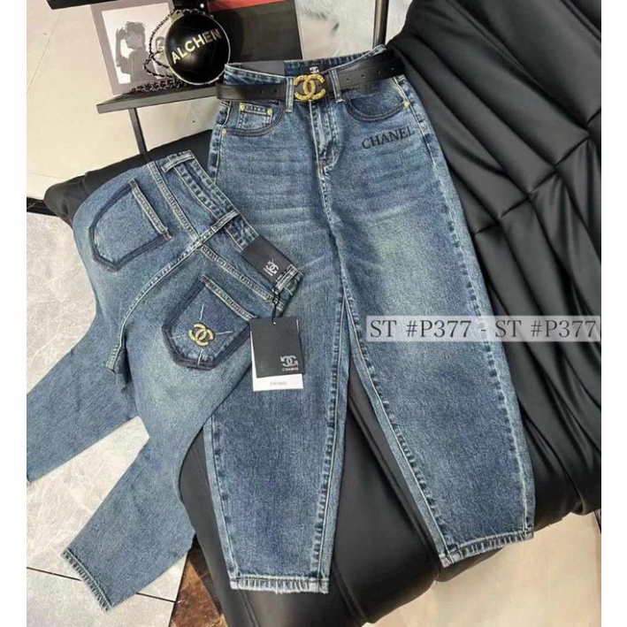 Quần baggy jeans chữ X túi sau hàng QCL1 11/10