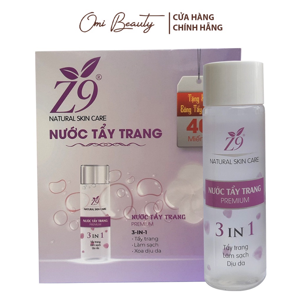 Nước Tẩy Trang Z9 Giúp Sạch Da Giảm Nhờn 150ml