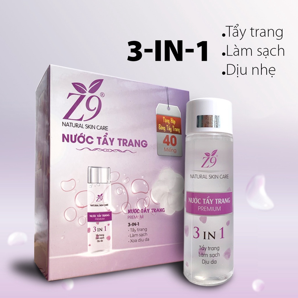 Nước Tẩy Trang Z9 Giúp Sạch Da Giảm Nhờn 150ml