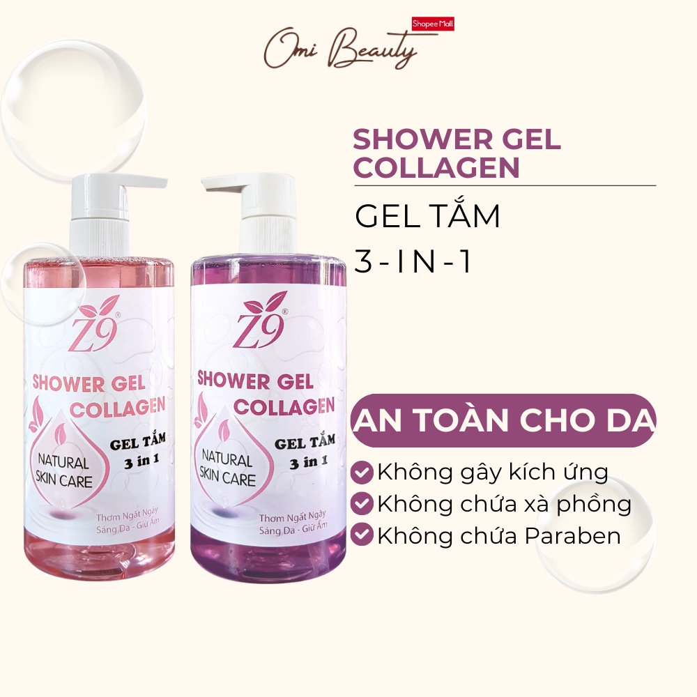 Gel Tắm Z9 Mùi Hương Nước Hoa Quý Phái  Z78Z79K