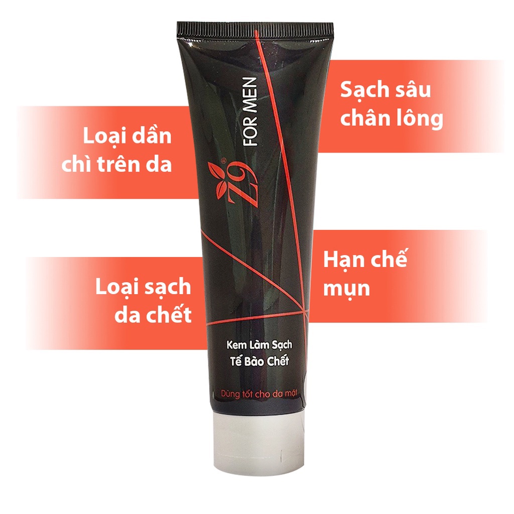 Tẩy Tế Bào Chết Cho Nam Z9 Formen Sạch Da Mịn Màng 120g