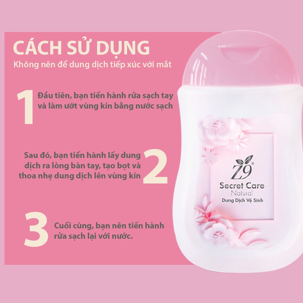 Dung Dịch Vệ Sinh Phụ Nữ Z9 Thơm Mát Se Khít 200g