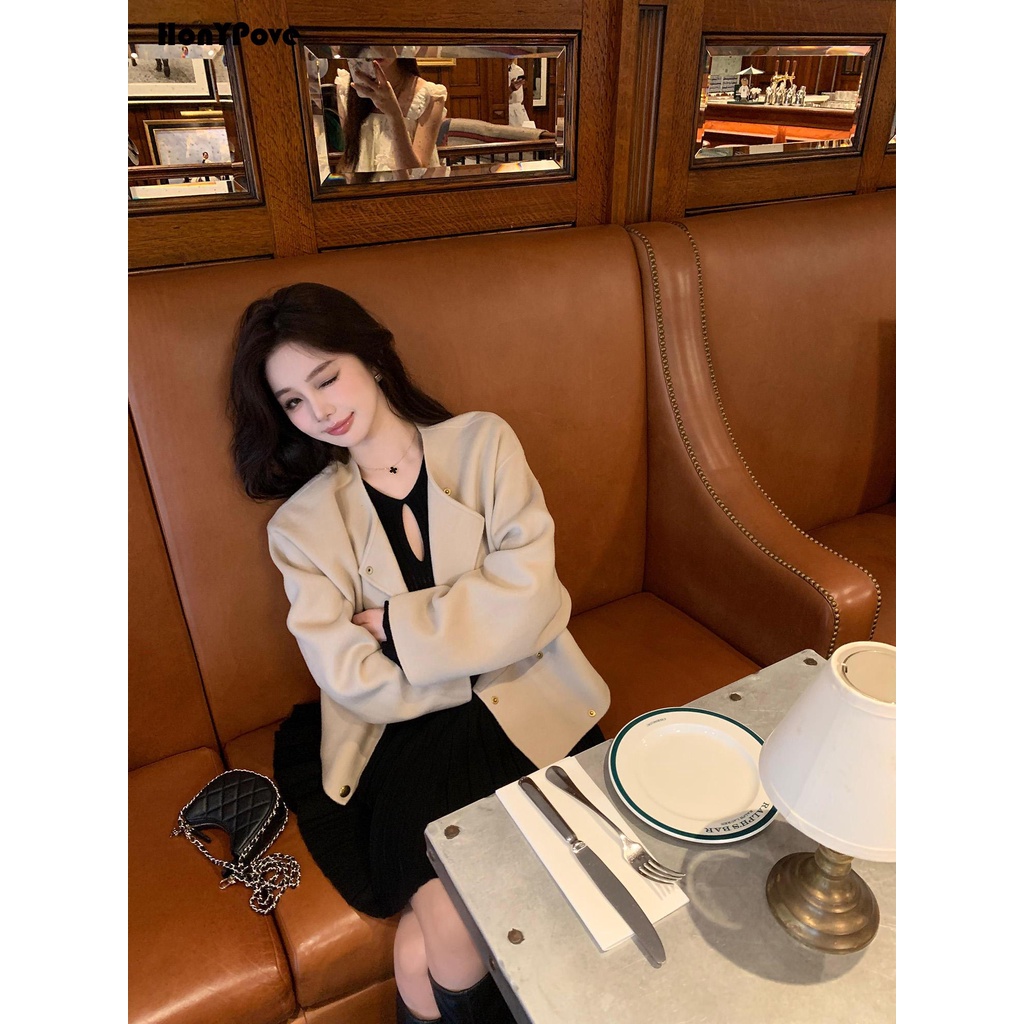 Honypove Đen Đầm Múa Ba Lê Dệt Kim Dáng Chữ a Xếp Ly Phối Bèo Dễ