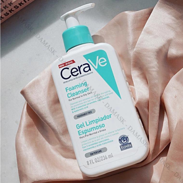 Sữa Rửa Mặt CERAVE Dành Cho Da Khô Và Da Dầu 236ML