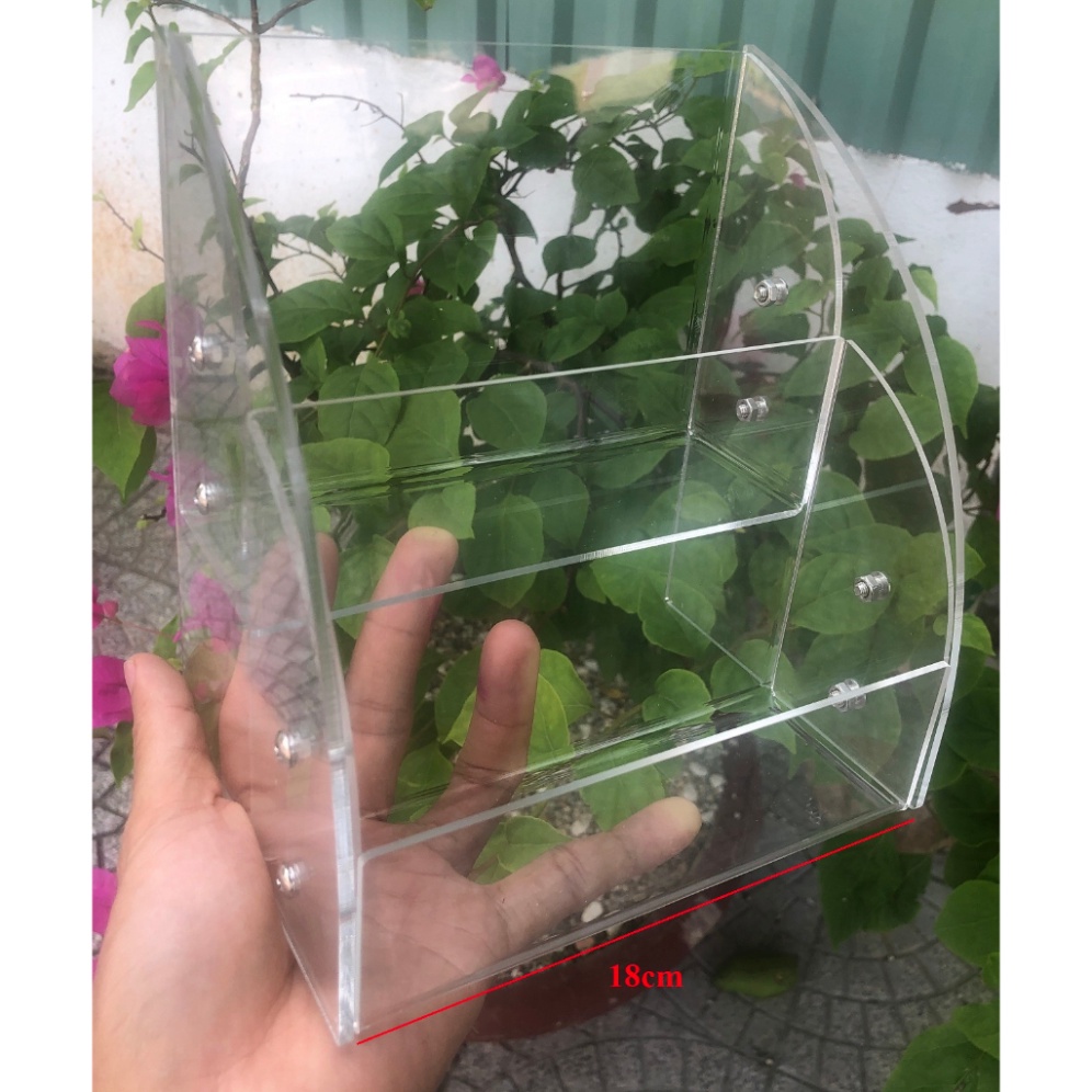 Khay Kệ Mica Trong Trưng Mặt Nạ Mỹ Phẩm