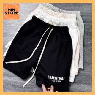 Quần Short ESSENTIALS , Quần Đùi Nam Chất Nỉ Cotton Cao Cấp 3655 Unisex Kiểu Dáng ulzzang Dùng Để Đi Chơi Đi Du Lịch