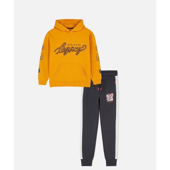 Bộ nỉ áo hoodie màu vàng dư xịn