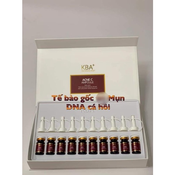 Tế bào gốc giảm mụn, thâm KBA (hộp 10 lọ)
