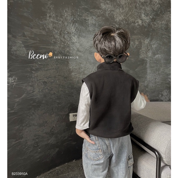 Áo nỉ gile Beemo cho bé