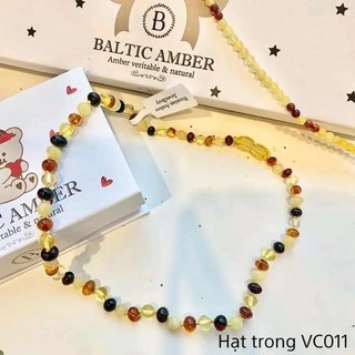 Vòng cổ hổ phách amber cho bé