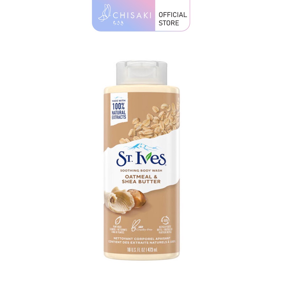 Sữa Tắm St.Ives Dưỡng Ẩm Da Yến Mạch & Bơ Hạt Mỡ 473ml