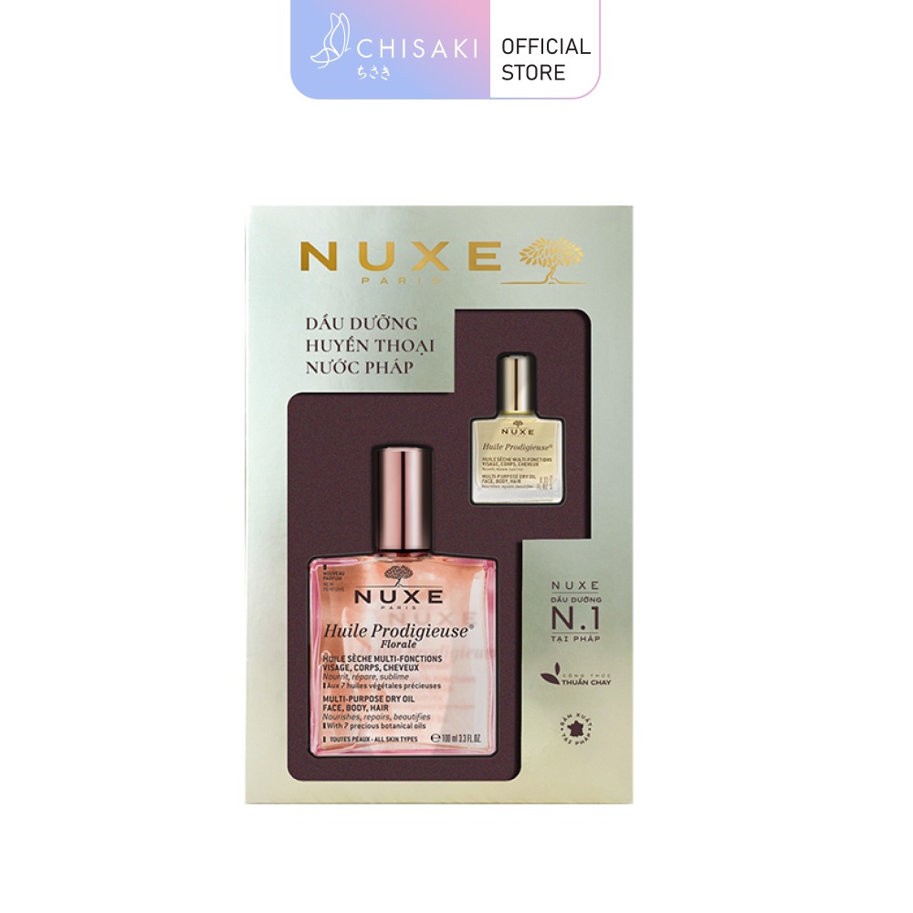 Combo Dầu Khô Đa Năng Nuxe Hương Hoa Florale 100ml & Huile Classic 10ml