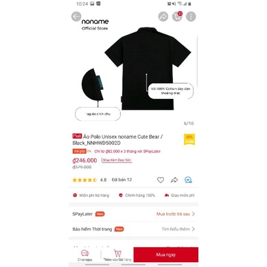 Polo no.name | đen 🐻 199