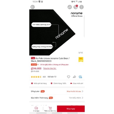 Polo no.name | đen 🐻 199