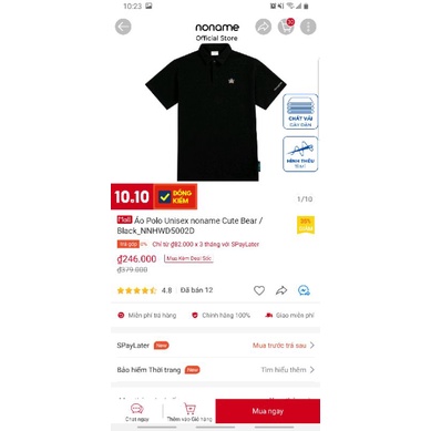 Polo no.name | đen 🐻 199