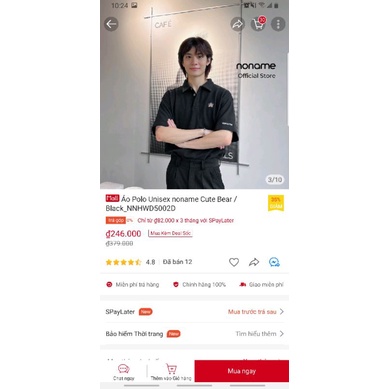 Polo no.name | đen 🐻 199