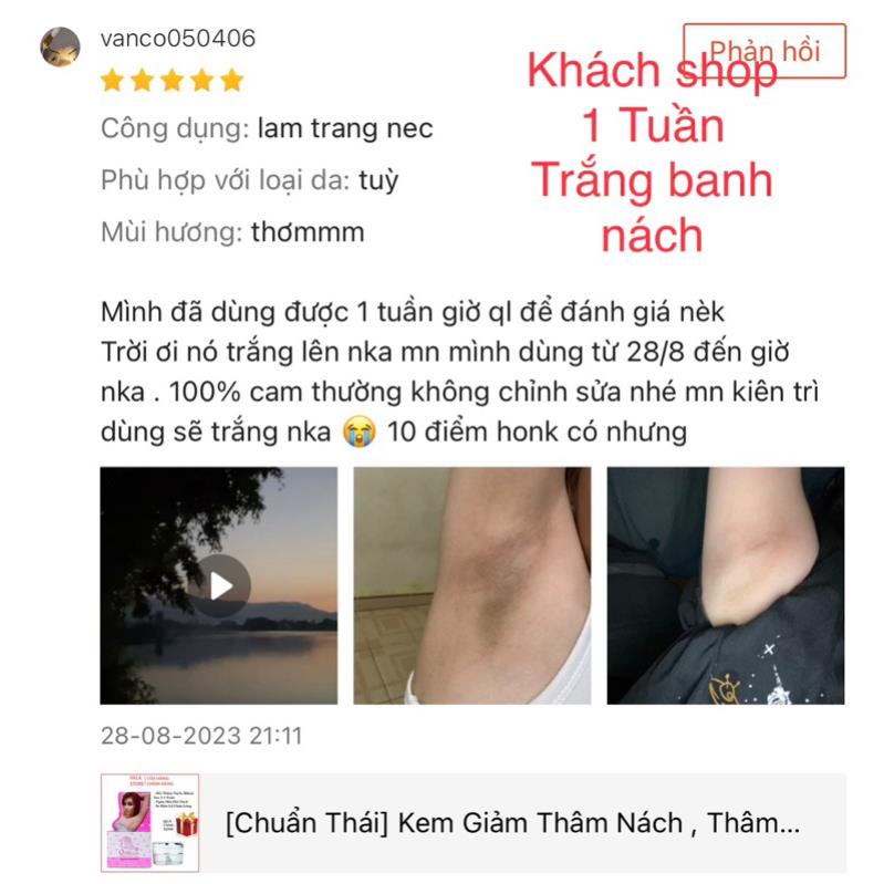 Kem Giảm Thâm Nách , Thâm Mông , Đầu Gối, Khuỷu Tay Q-NIC CARE- 15Gr, Chính Hãng thái lan
