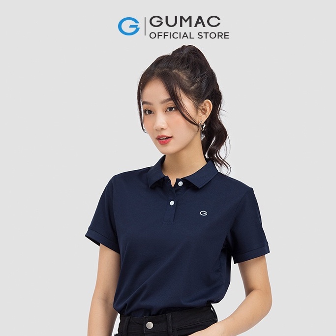 Áo polo thêu chữ ATC06014 thời trang GUMAC