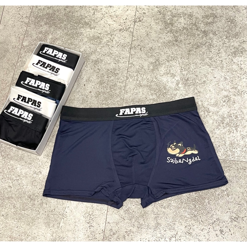 Combo quần sịp đùi nam boxer chất thun lạnh cao cấp dành cho nam hình FAPAS kéo dãn 4D diệt khuẩn cực tốt