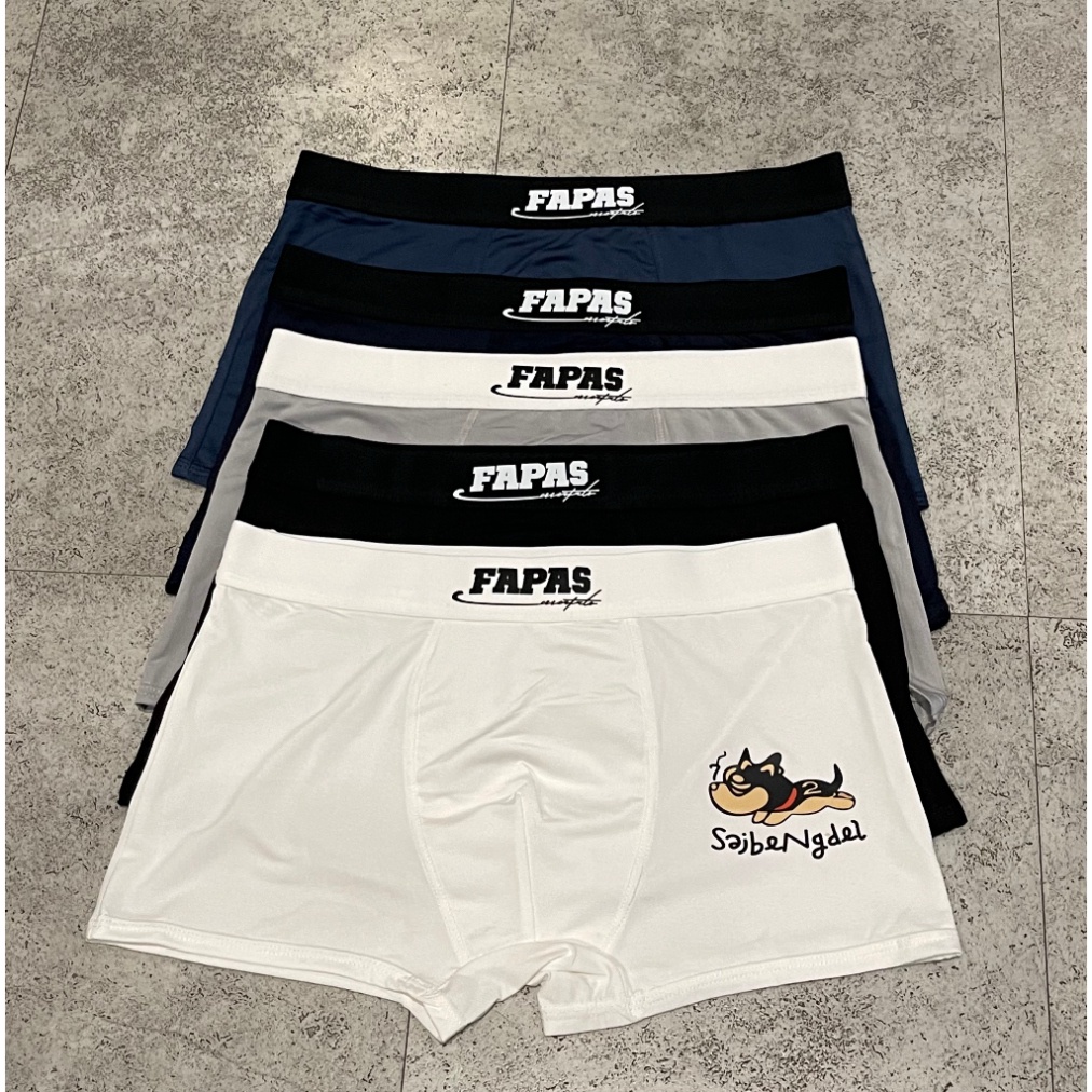 Combo quần sịp đùi nam boxer chất thun lạnh cao cấp dành cho nam hình FAPAS kéo dãn 4D diệt khuẩn cực tốt
