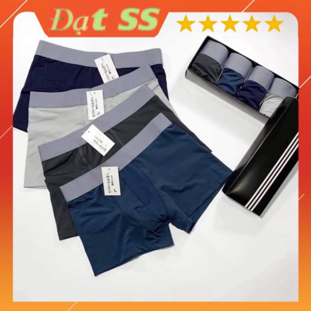 Quần lót nam, sịp đùi nam Boxer Trơn cạp to chất thun lạnh co dãn 4 chiều thoáng mát thời thượng