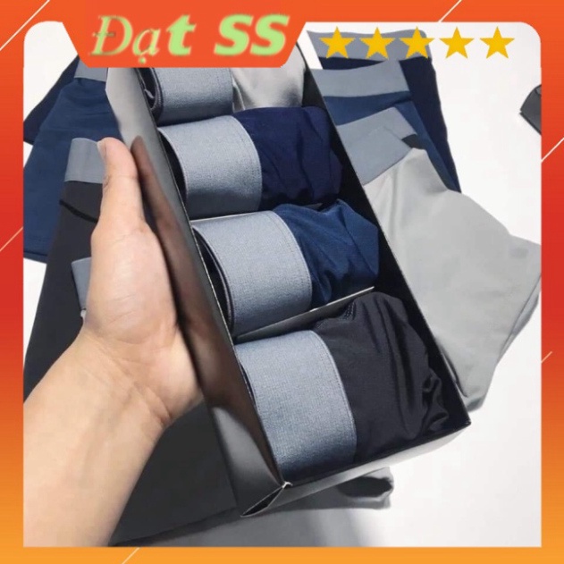Quần lót nam, sịp đùi nam Boxer Trơn cạp to chất thun lạnh co dãn 4 chiều thoáng mát thời thượng