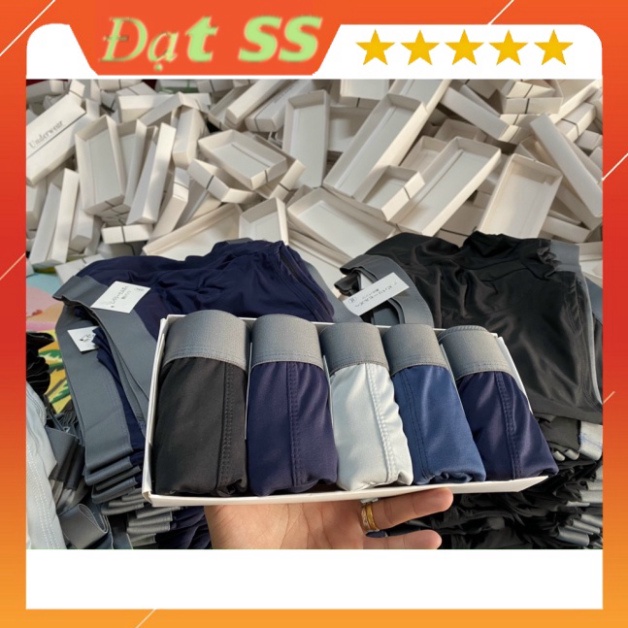 Quần lót nam, sịp đùi nam Boxer Trơn cạp to chất thun lạnh co dãn 4 chiều thoáng mát thời thượng