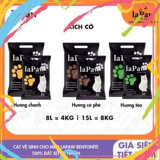 Cát vệ sinh cho mèo Catsme Bentonite La Paw 8L (4Kg)
