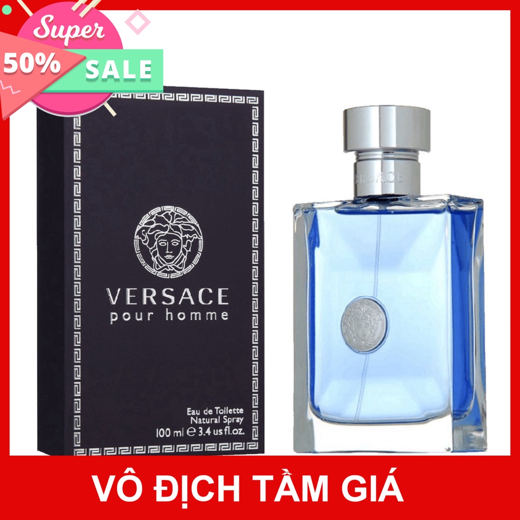 Nước hoa nam Versace Pour Homme 100ml - Tươi mát & lịch lãm lưu hương lâu