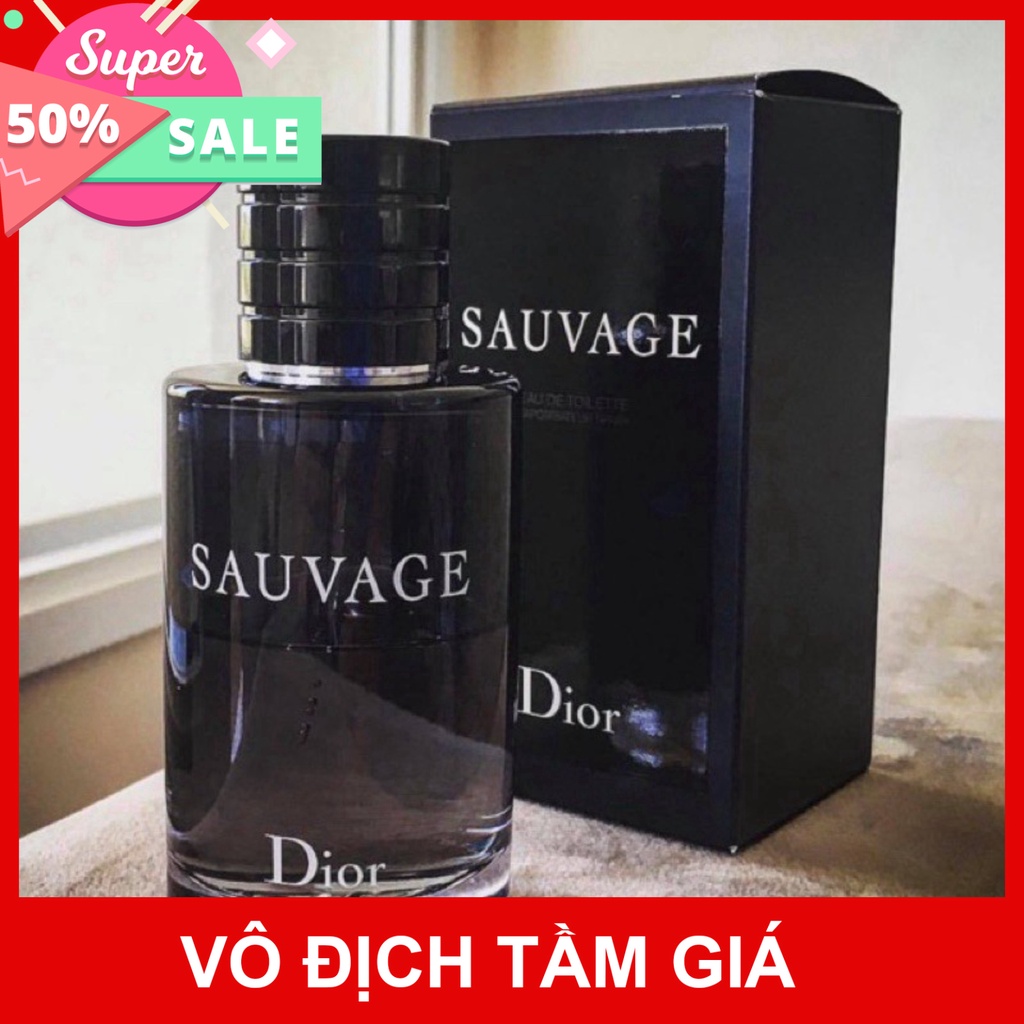 Nước hoa nam   nam tính mạnh mẽ cuốn hút Sauvage EDT 100ml lưu hương lâu