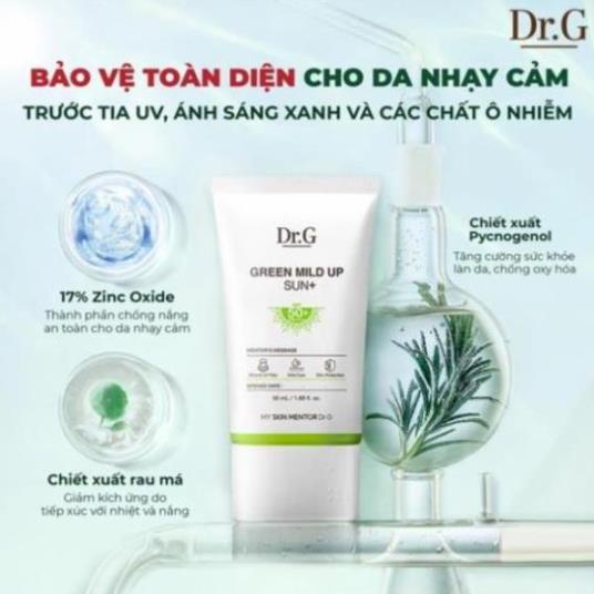 Kem chống nắng dưỡng sáng da Dr.G Brightening Up Sun+ SPF50+ PA+++ Tuýp 50ml