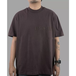 Áo Tee Fear Of God Essentials Plum 2023 logo chữ nhựa