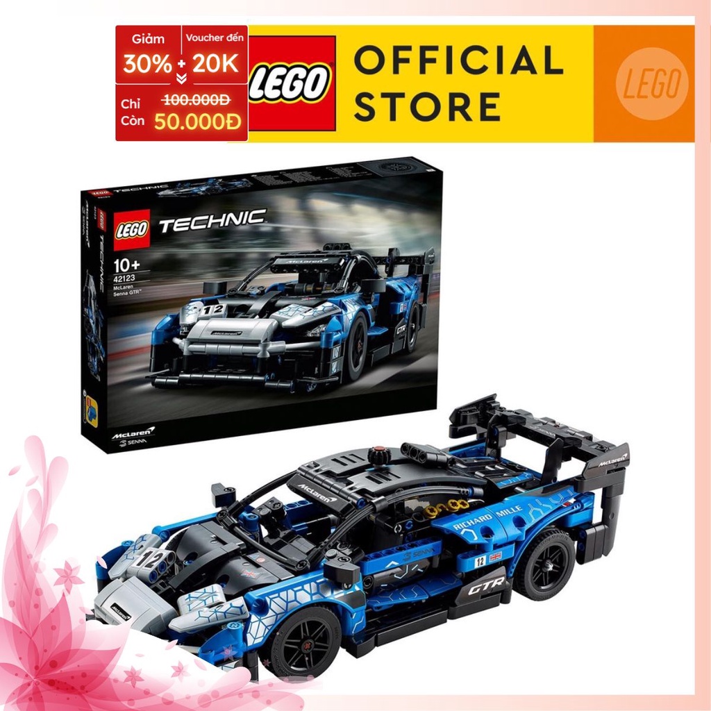 Xả hàng  LEGO TECHNIC 42123 Siêu Xe Mclaren Sen GTR  tặng kèm xe