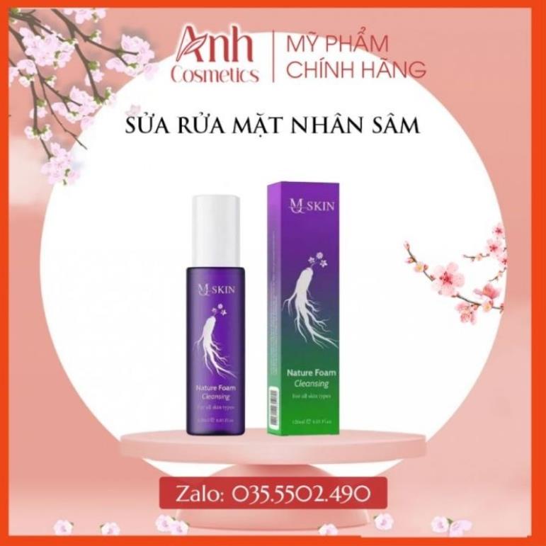 Sữa Rửa Mặt Nhân Sâm MQ SKIN Chai 120ml