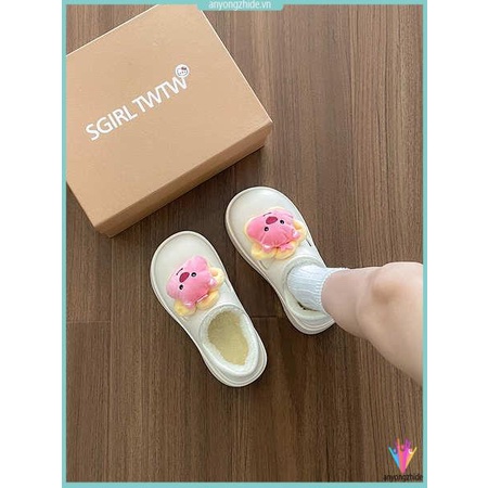 Giày cotton Đế Dày Chống Thấm Nước Thời Trang Mùa Đông 2023 Dễ Thương Cho Nữ