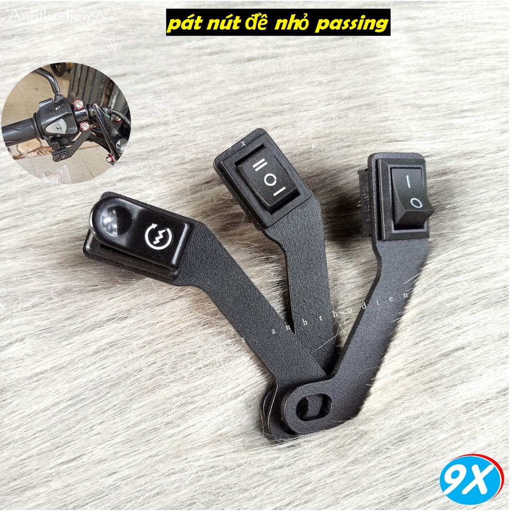 Pát Lắp Nút On/Off Vị Trí Ghi Đong Xe Máy