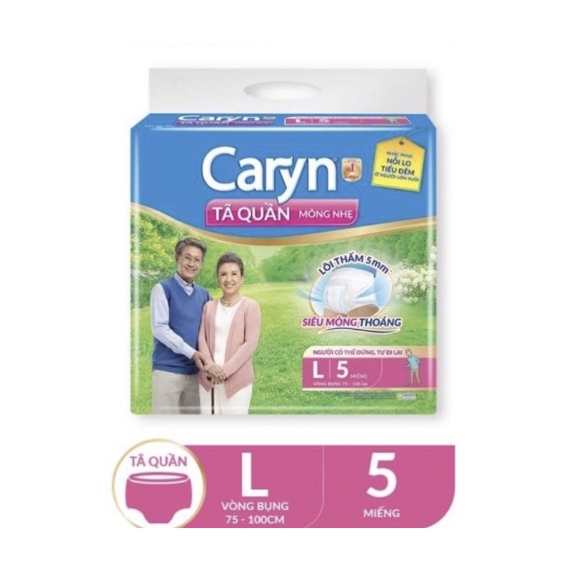 Tã Bỉm Quần Người Lớn Caryn  Size L5 Miếng Dành Cho Người Lớn