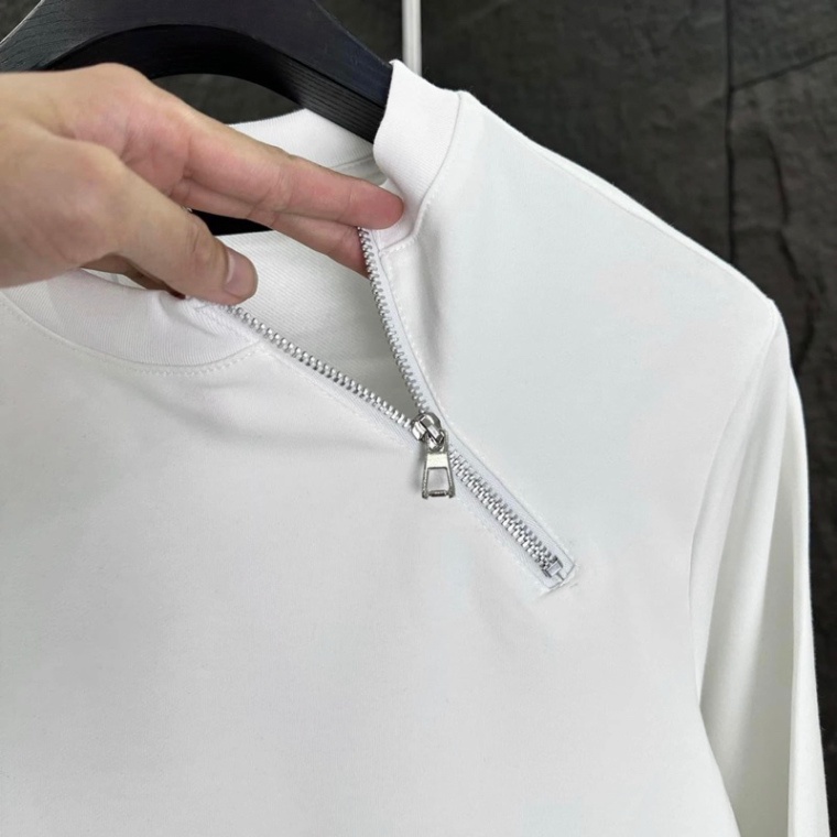 Áo Sweater Nỉ Nam Nữ Dsq2 Đuôi Tôm Trơn Thêu Khoá Zip Chéo Cổ Kiểu Dáng Đơn Giản Basic Cho Các Boy Phố Mặc Đi Chơi