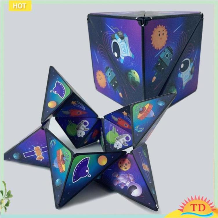 Đồ Chơi Khối Rubik 3D có từ tính Thay Đổi Hình Dạng Độc Đáo phát triển trí sáng tạo Cho Trẻ Thiết Kế Magnetic Magic Cube