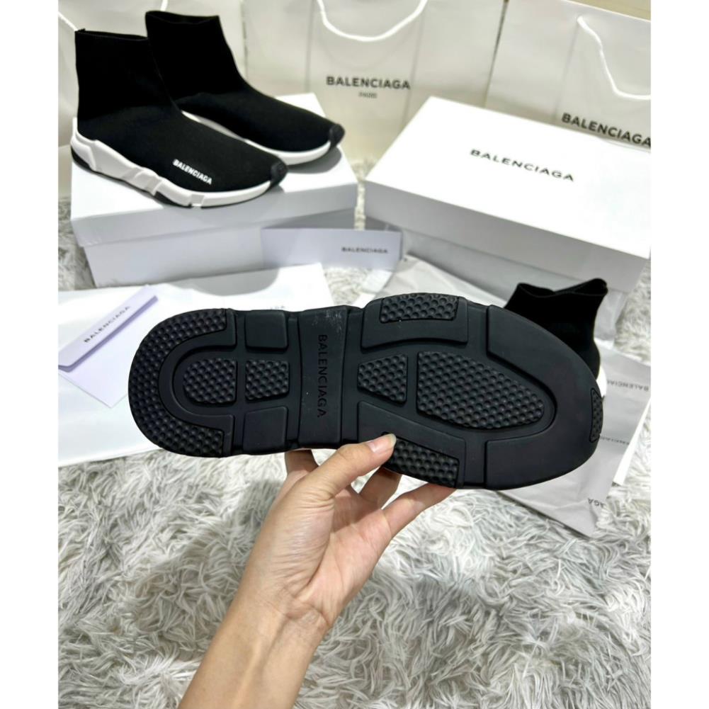 Giày Balenciaga Speed đen cổ cao nam nữ, giày balenciaga chun bản S.Cấp Trung full pk