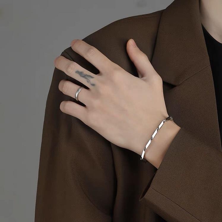 Dây chuyền nam nữ tiitan Xích Trơn Kuu Clothes 3mm mặt hình thoi thời trang basic titan bạc đẹp không gỉ - Xích Trơn