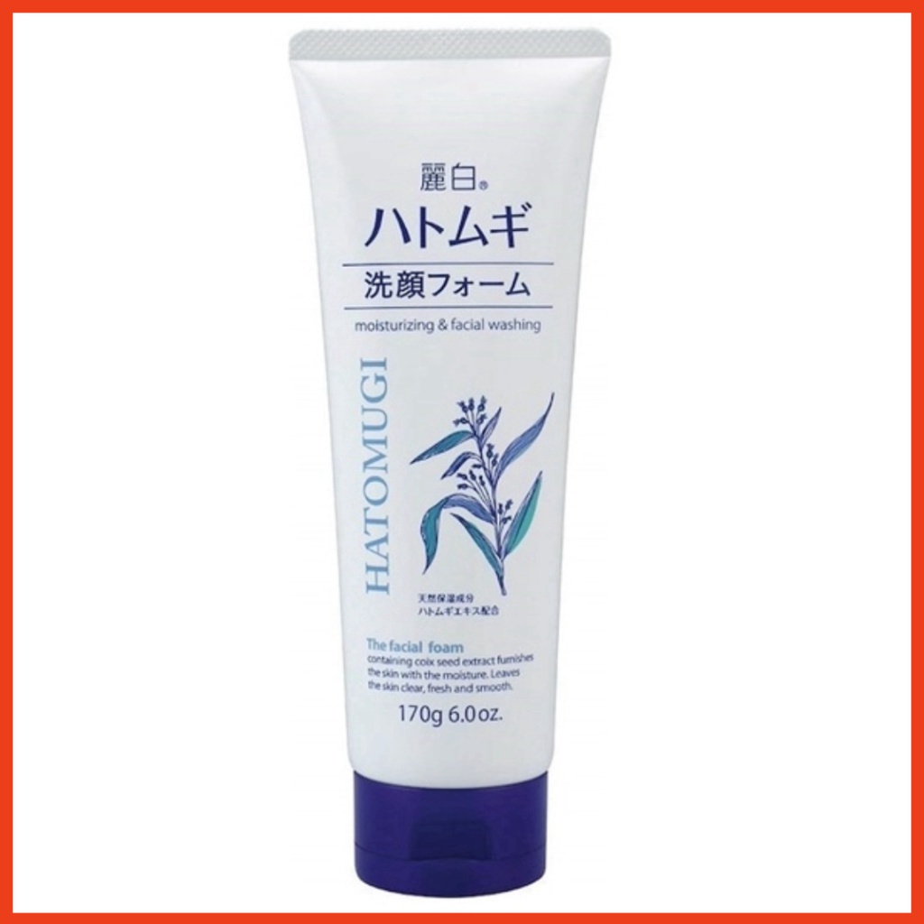 Sữa Rữa Mặt Hatomugi Moisturizing & Facial Washing 170g Làm Sạch Và Trắng Da MIT_Cosmetic